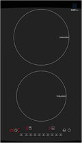 Cheftop Induction Cooktop Portable Induction Burners 120V Digital Ceramic Top with Kids Safety Lock,1800 Watt, Touch Sensor Control Multiple Cooking Zones & Levels (Double Burner (Vertical))