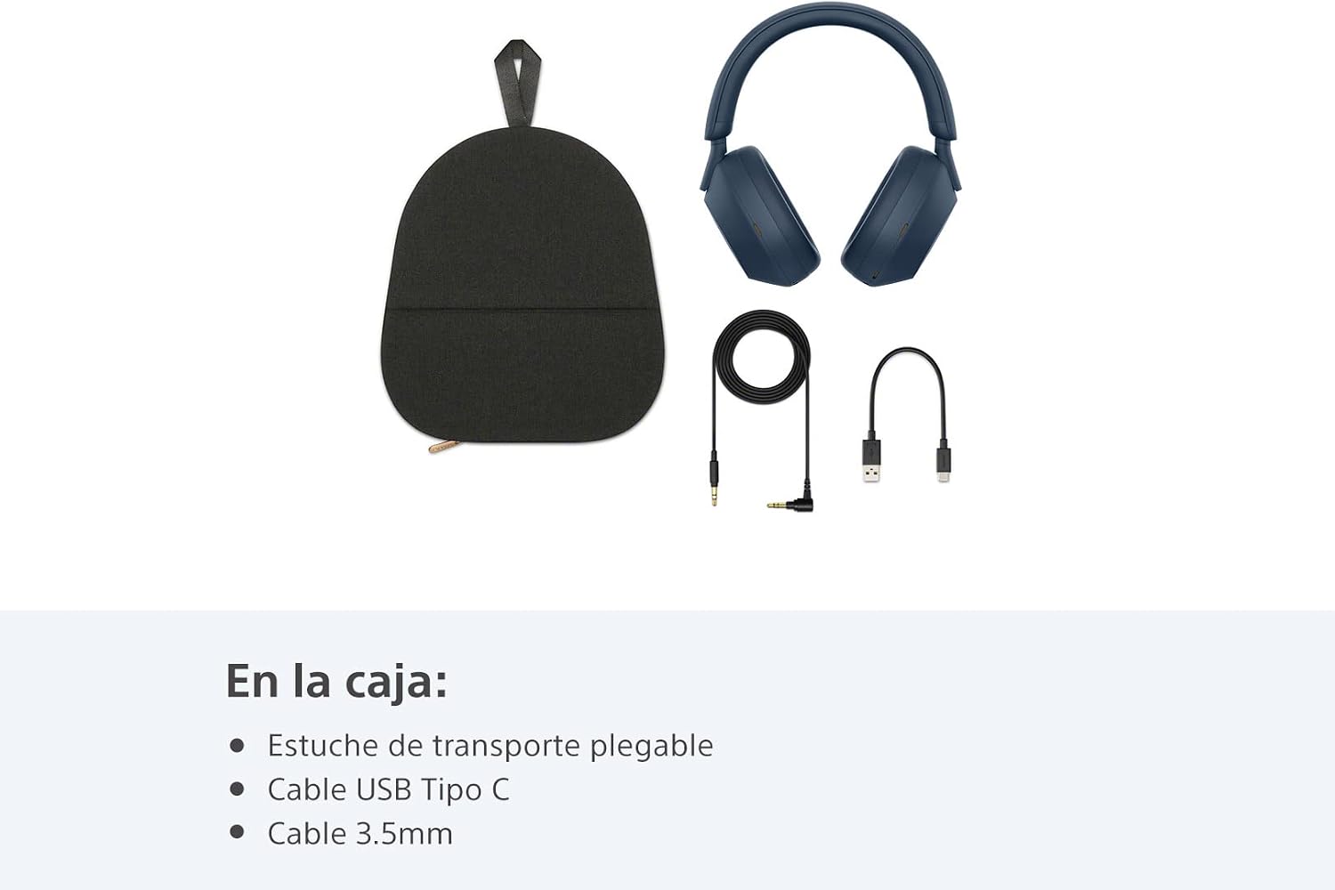 Sony WH-1000XM5 Noise Canceling Wireless Headphones - 30hr Battery Life - Over-Ear Style - Optimized for Alexa and Google Assistant - Built-in mic for Calls (Blue) - International Version No Warranty