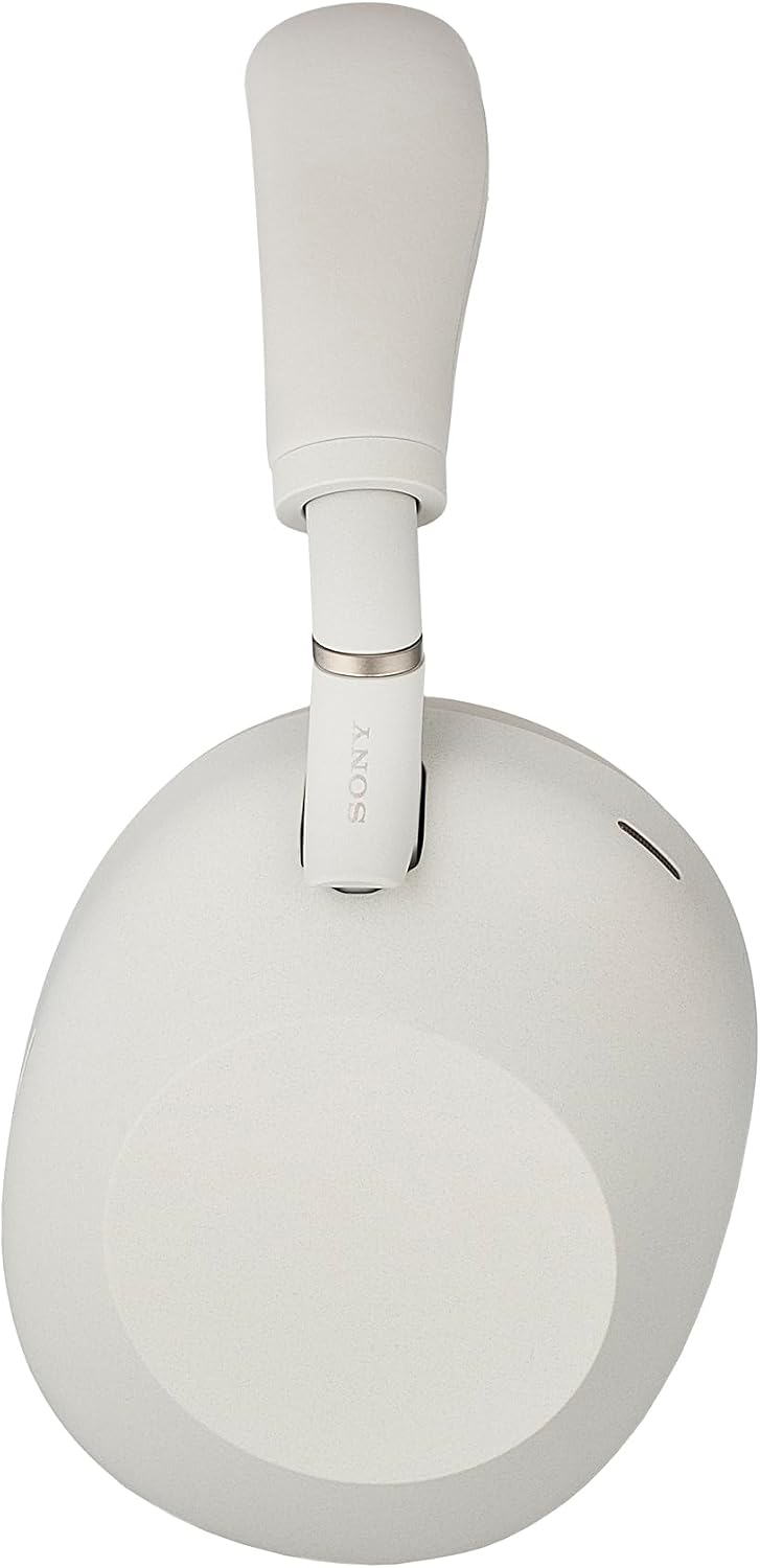 Sony WH-1000XM6 Wireless Noise Canceling Headphones (Silver) Foldable Over-Ear Bluetooth Headset | Hi-Res Audio, 30-Hour Battery, LDAC, Multipoint with USB Wall Adapter and Microfiber Cleaning Cloth