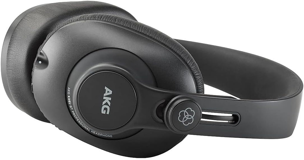 AKG Pro Audio K361BT Bluetooth Wireless or Wired, Over-Ear, Closed-Back, Light Weight, Foldable, Professional Recording Studio Headphones, Studio Monitor Mixing, Podcast, DJ Stereo Headsets, Black