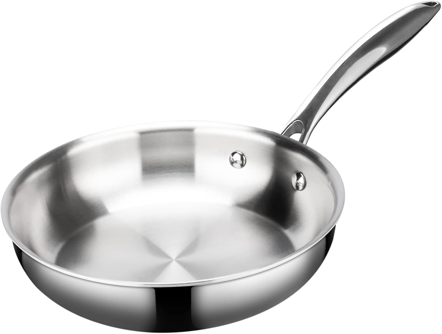 Duxtop Portable Induction Cooktop, 1800W 8500ST E210C2 & Whole-Clad Tri-Ply Stainless Steel Stir-Fry Pan Kitchen Induction Cookware 10 Inches
