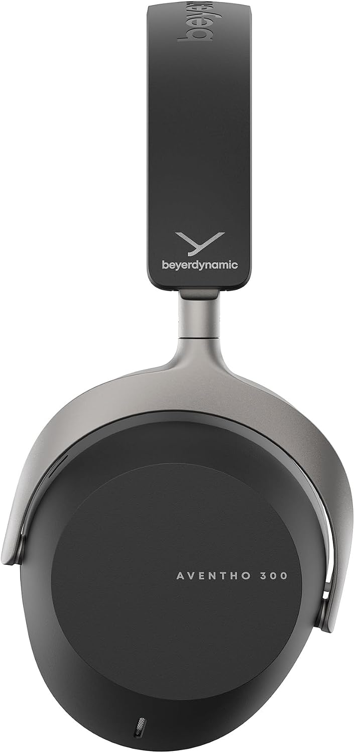 beyerdynamic AVENTHO 300 Wireless Bluetooth Headphones, Over Ear, Active Noise Cancelling, USB-C Charging, 50 Hours Playtime, Ultra Comfortable, Dolby Atmos and Head Tracking, Black