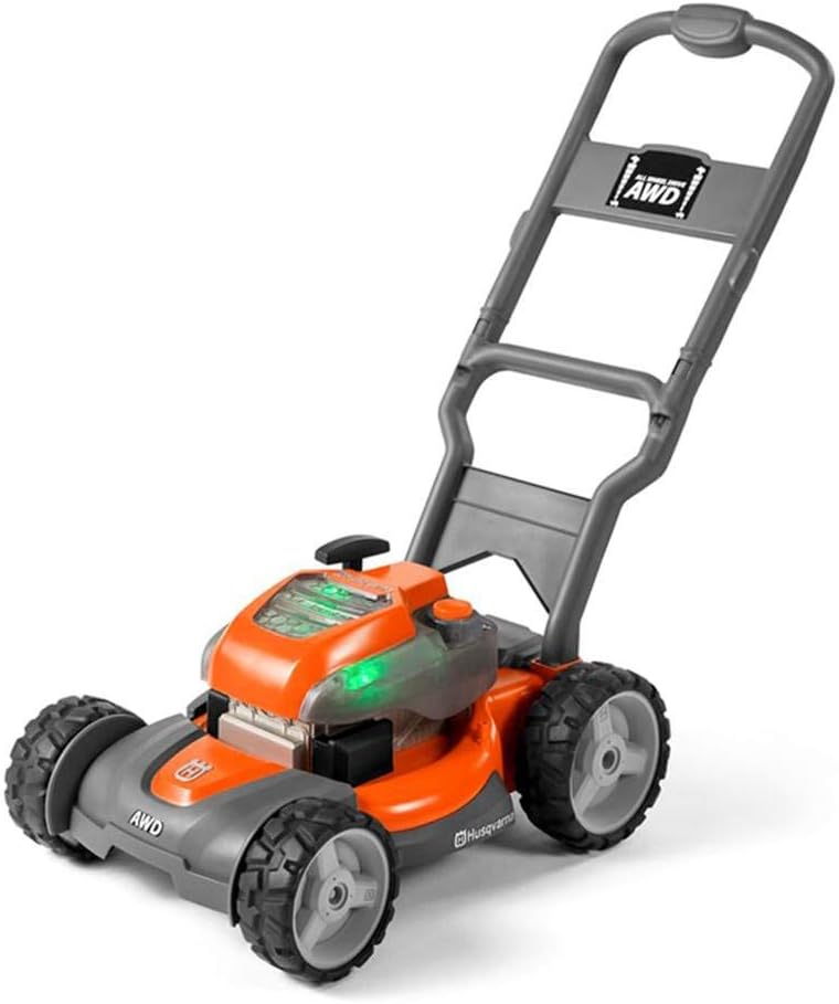 Husqvarna Kids Battery Operated Toy Leaf Blower + Weed Eater + Lawn Mower w/ Sound