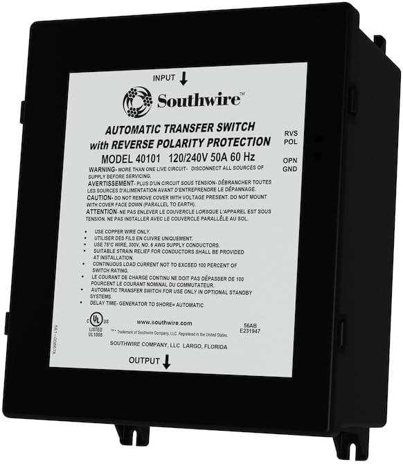 50A Reverse Polarity Low Cost Transfer Switch