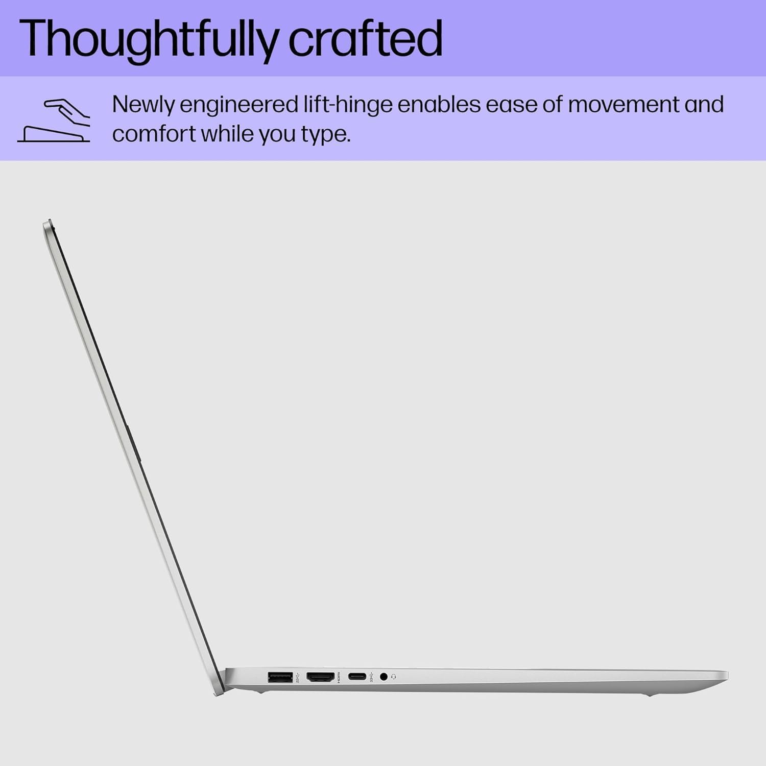 HP 17.3' FHD Laptop Computer, Intel Core i5-1334U, 16GB RAM, 1TB PCI-E SSD, Windows 11 Pro, Free Lifetime MS Office • Copilot AI, Intel Iris Xe Graphics, 8-in-1 HUB, Natural Silver