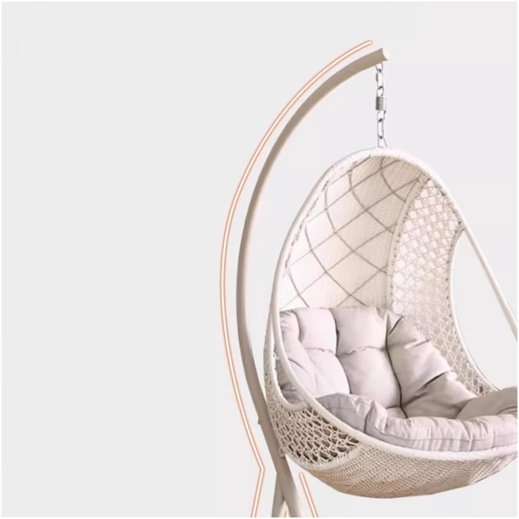 Home Rattan Chairs- Hanging Basket Rocking Chair Balcony Indoor Swing Hammock Bird's Nest Chair Patio Lounge Chair