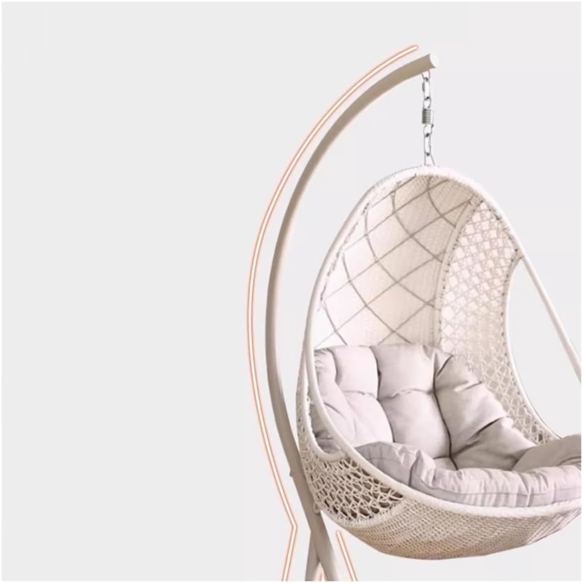Home Rattan Chairs- Hanging Basket Rocking Chair Balcony Indoor Swing Hammock Bird's Nest Chair Patio Lounge Chair