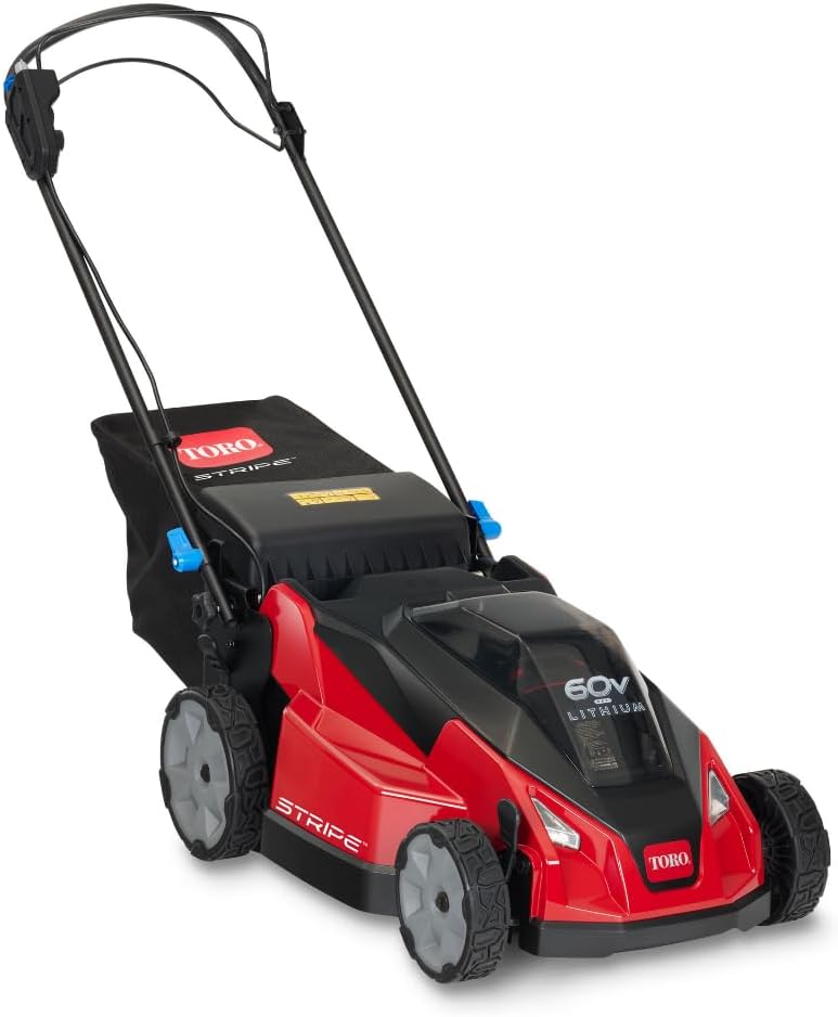 Toro 60V MAX* 21 in. Stripe® Dual Blades, Self-Propel Lawn Mower - Battery/Charger Not Included