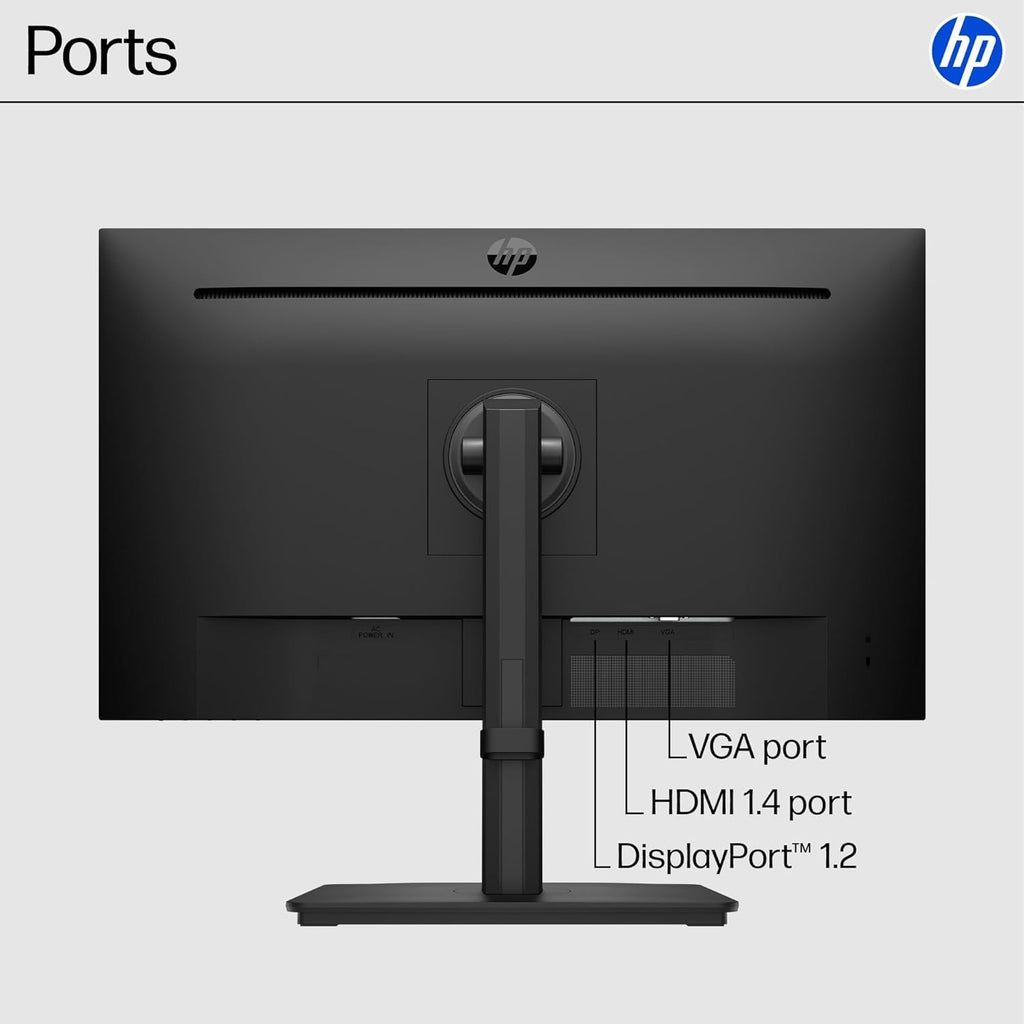 HP 27-inch FHD IPS Monitor | 100Hz, Borderless Design, Eyesafe Certification, Tilt-Adjustable Stand, HDMI & DisplayPort, Built-in Dual Speakers, w/HDMI (27-Inch)
