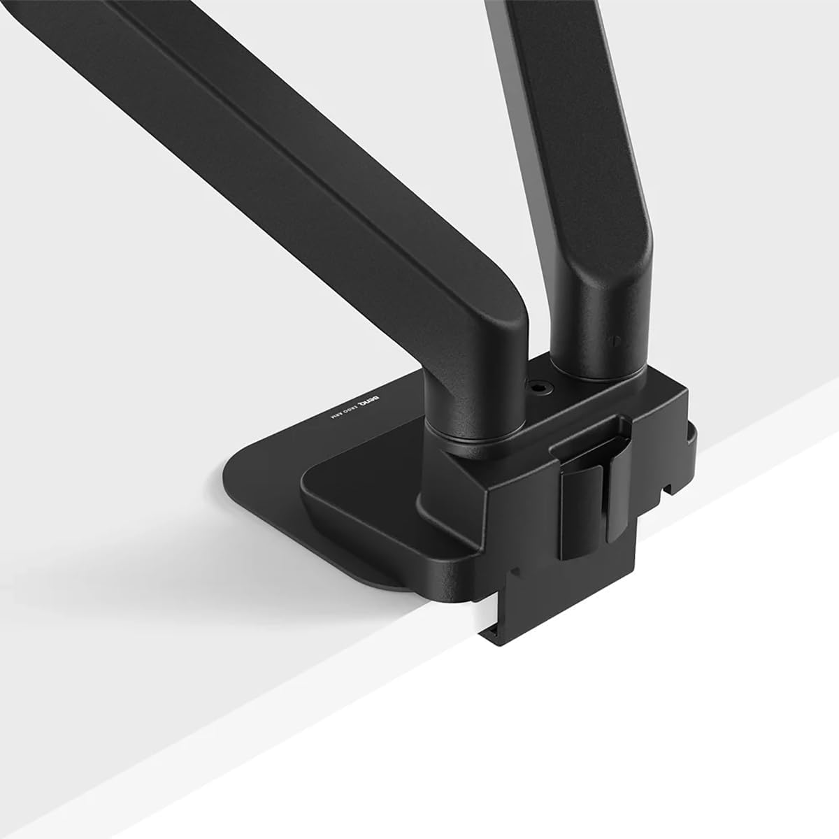 BenQ BDH01 Dual Monitor Arm -Gas Spring Monitor Stand for 2 Screens Up to 35'' & 44lbs, Heavy Duty, Quick Installation, No Sagging, Top Clamp and Grommet Base, Reinforcement Plate, VESA 75x75 &100x100