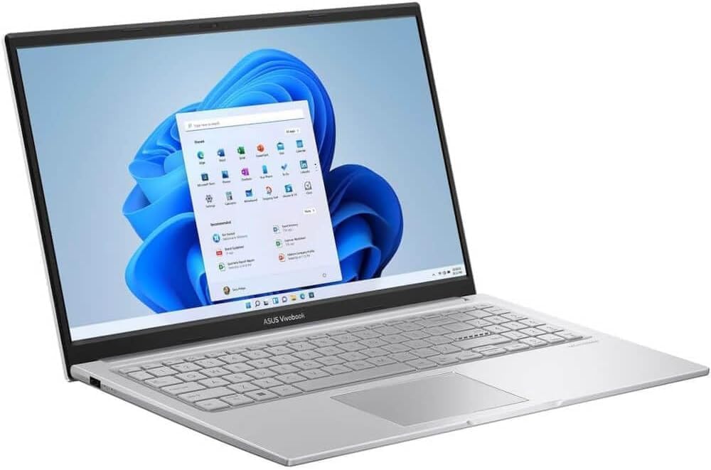 ASUS Vivobook 15 Laptop: 15.6' Full HD Display, Latest Generation Intel Core 5 120U, 16GB RAM, 512GB SSD, Wi-Fi 6, Windows 11 Home, Silver