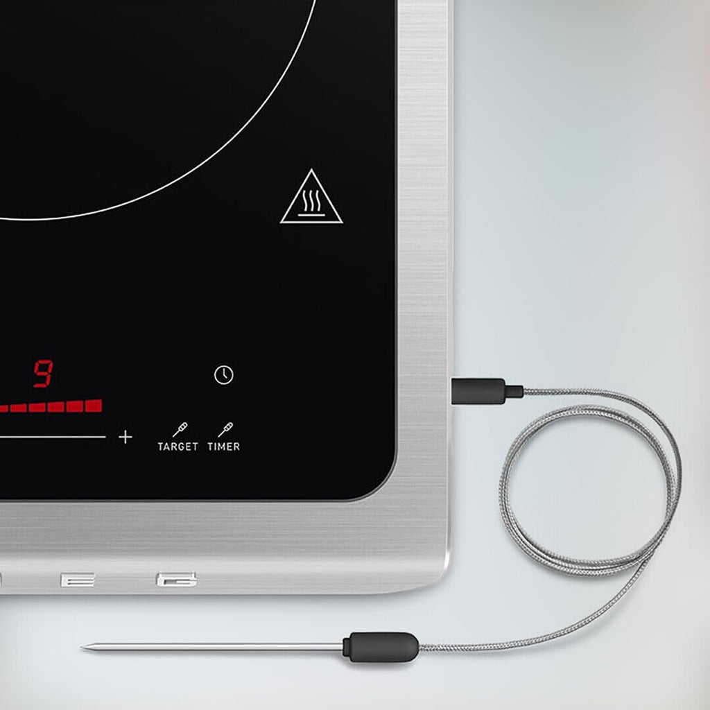 SMEG 1800W Portable Induction Cooker – Collezione Collection | Single-Burner Induction Hob with Probe, 9 Power Levels + Boost, Touch Controls — Travel/RV/Compact Kitchen-Jade