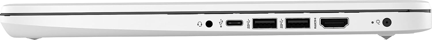 HP 14' Ultral Light Laptop for Students and Business, Intel Quad-Core N4120, 8GB RAM, 128GB Storage(64GB eMMC+64GB Ghost Manta SD Card), 1 Year Office 365, Webcam, HDMI, WiFi, USB-A&C, Win 11 S