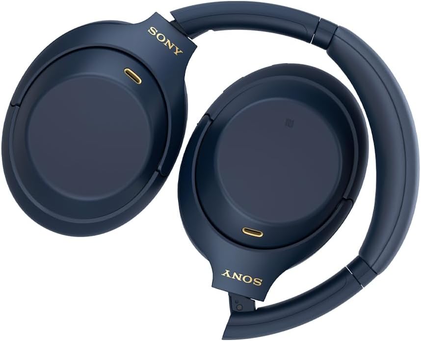 Sony WH-1000XM4 Wireless Premium Noise Canceling Overhead Headphones, Blue (Renewed)