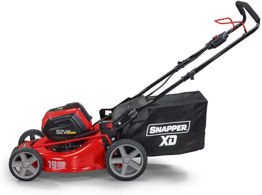 Snapper XD 82V MAX Cordless Electric 19' Push Lawn Mower, Includes Kit of 2 2.0 Batteries and Rapid Charger