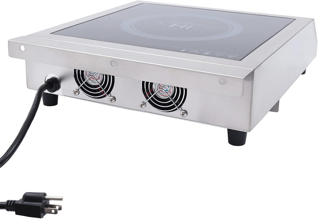 Induction Cooktop 3500W Electric Countertop Burner Hot Plate Sensor Touch Stove Electric Stove Top Portable Induction Cooktop Cooker Smooth Surface with Timer Temperature Control