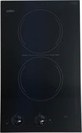 Summit 12' 2 Burner Electric Cooktop 115 Volt Radiant Cooktop, ADA Compliant, Black- CR2110B