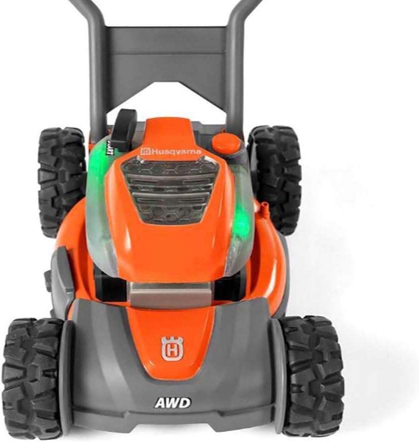 Husqvarna Kids Battery Operated Toy Leaf Blower + Weed Eater + Lawn Mower w/ Sound