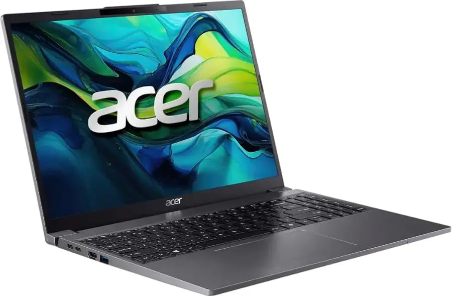 acer Aspire Go 15 Laptop, 15.3' WUXGA(1920 x 1200) IPS Display, Intel i5-1334U, 8GB DDR5 RAM, 256GB PCIe SSD, Windows 11 Home, Wi-Fi, Bluetooth, Steel Gray, AG15-51P-510U