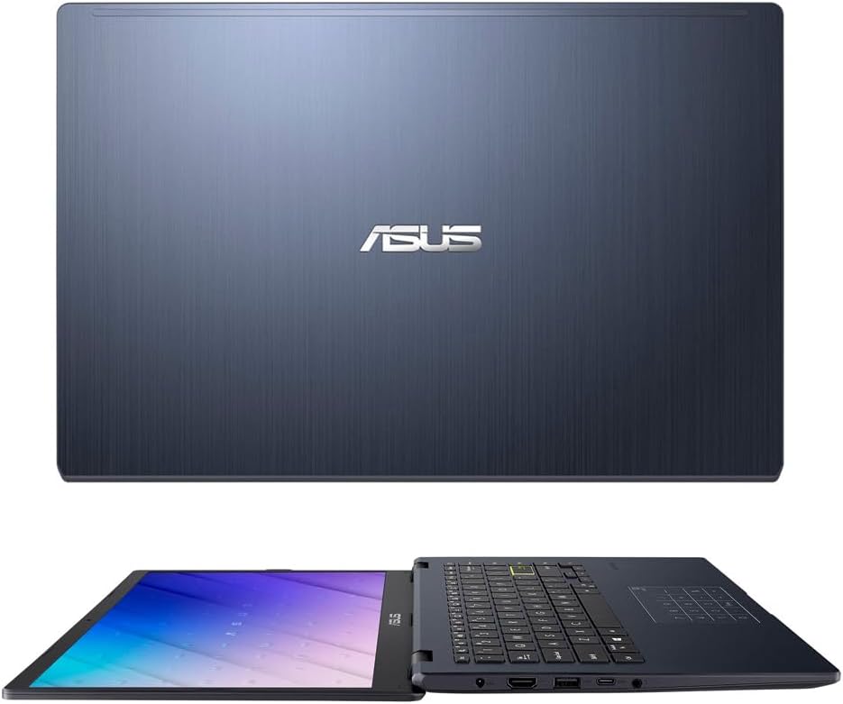 ASUS 14' FHD Laptop, Intel Celeron N4500, 4GB Memory on Board, 64GB eMMC, Intel Iris Xe Graphics, Media Card Reader, Quiet Blue, E410KA-CL464