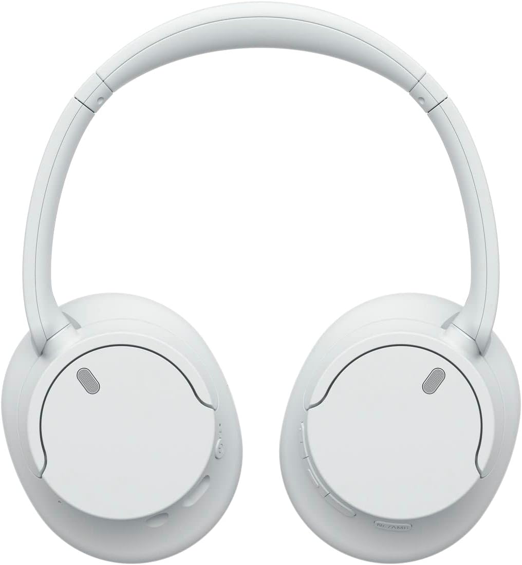 Sony WH-CH720NW Noise Canceling Wireless Bluetooth Headphones - Built-in Microphone - up to 35 Hours Battery Life and Quick Charge - Matte White