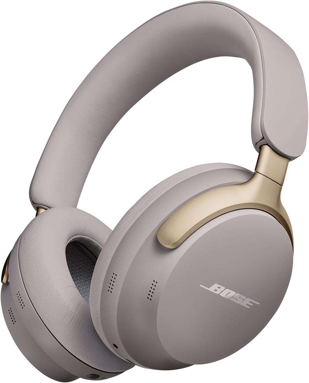 Bose QuietComfort Ultra Wireless Noise Cancelling Over-Ear Headphones - Sandstone, Base (Renewed)