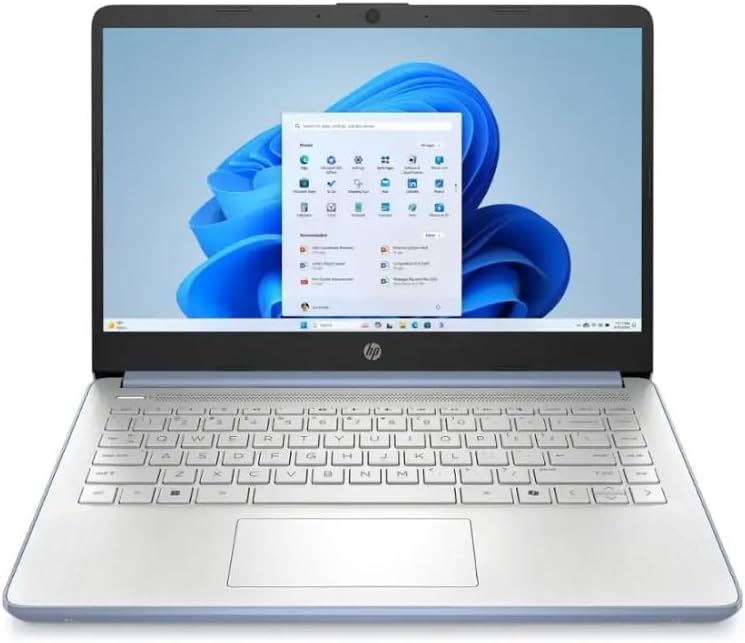 HP 2025 Student Business Laptop, Intel Processor N150(up to 3.6 GHz), 14 Inch LED Screen,16G RAM, 128GB Storange,1 Year Office 365, Windows 11 Home,Sky Blue w/YYY Accessories