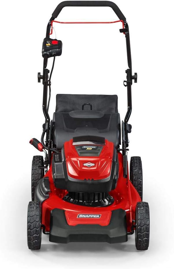 Snapper XD 82V MAX Cordless Electric 19' Push Lawn Mower, Includes Kit of 2 2.0 Batteries and Rapid Charger