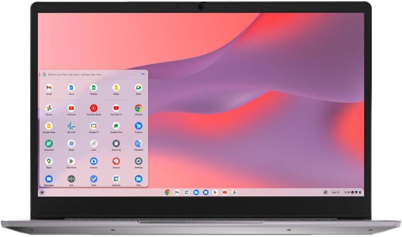 Lenovo IdeaPad 3i Chromebook, 15.6' FHD 1920 x 1080 Display, Intel Celeron N4500 1.1GHz, Intel UHD Graphics, 4GB RAM, 64GB SSD eMMC, Webcam, Bluetooth, Chrome OS, EAT 64GB USB Flash Drive, Arctic Grey