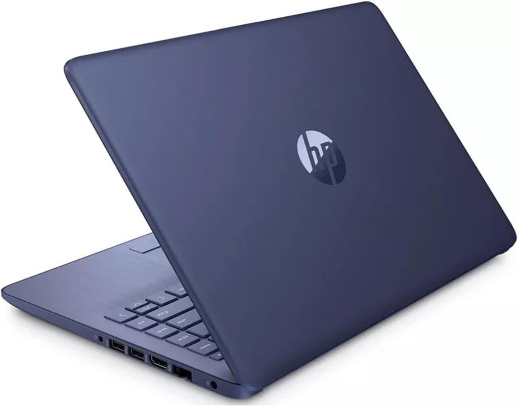 HP Laptop with Microsoft Office and 1TB Cloud Storage (1-Year)| 14 inch HD Computer| 16GB RAM| 64GB eMMC & 64GB Card & 128GB Portable SSD| Intel 4-Core CPU| Webcam| AI-Powered Windows 11| LE Bundle