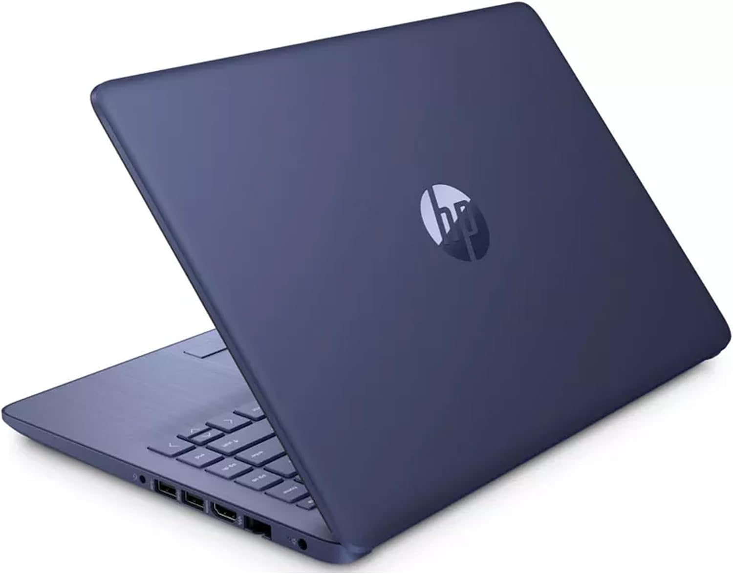 HP Laptop with Microsoft Office and 1TB Cloud Storage (1-Year)| 14 inch HD Computer| 16GB RAM| 64GB eMMC & 64GB Card & 128GB Portable SSD| Intel 4-Core CPU| Webcam| AI-Powered Windows 11| LE Bundle