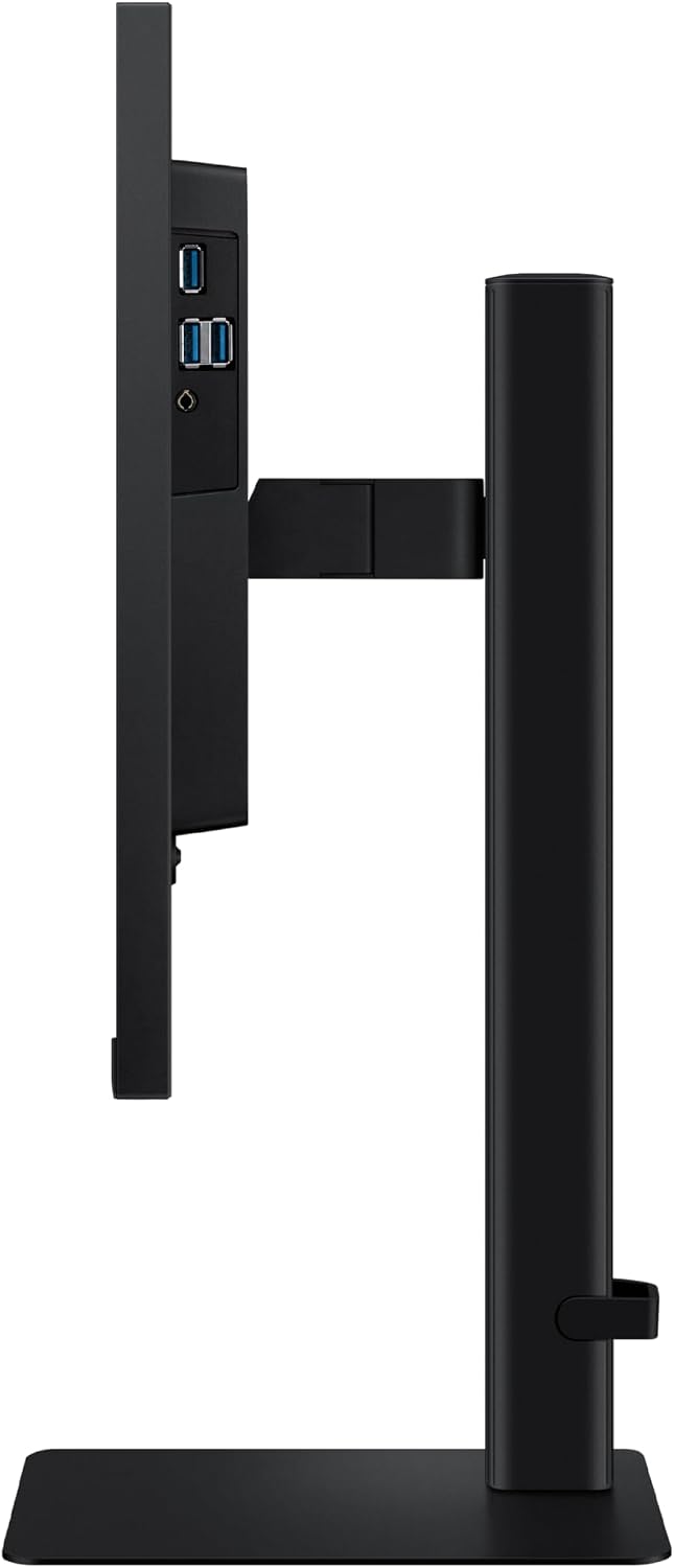 SAMSUNG 24' ViewFinity S6 (S60D) Series QHD High Resolution Computer Monitor, 100Hz, HDR10, Multiple Ports w/ HDMI, DisplayPort, USB-A, Easy Setup, Height Adjustable Stand, LS24D606EANXZA, 2024