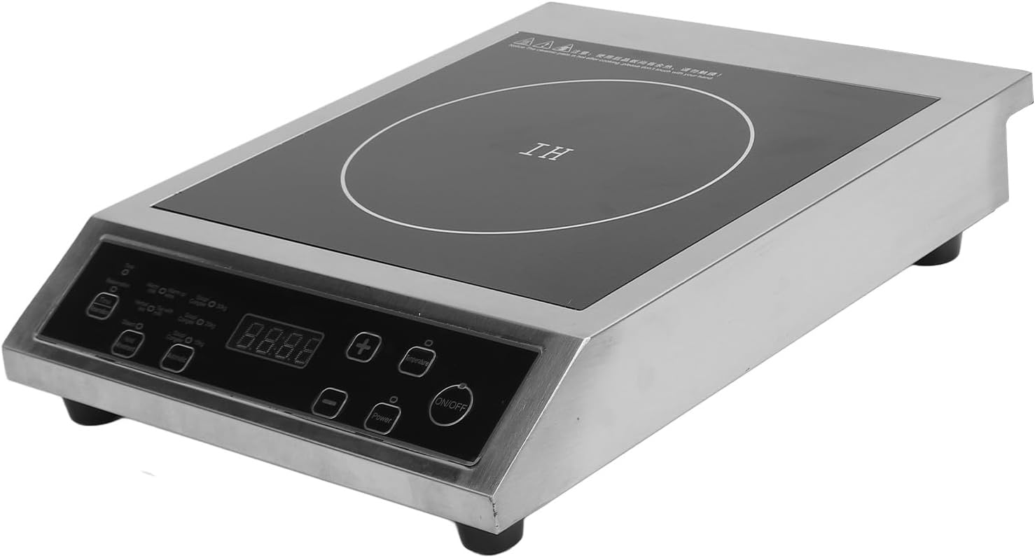 3500W Portable Induction Cooktop Easy to Clean Multifunctional Countertop Burner Induction Hot Plate with Sensor Touch Panel for Cooking (US Plug 110V)