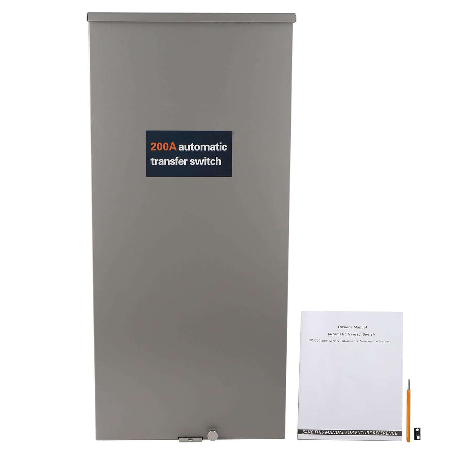 200 Amp Automatic Transfer Switch w/Power Management 120/240V Replacement for Generac RXSW200A3 for Indoor and Outdoor Use,Single Phase Transfer Switch NEMA 3R Aluminum Enclosure