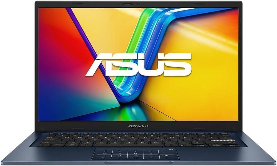 ASUS Vivobook 14' FHD Laptop, Intel Core i3-1315U Processor, 8GB RAM, 128GB SSD, Windows 11 Home, Intel UHD Graphics, Wi-Fi, Bluetooth, Quiet Blue, X1404VA-I38128