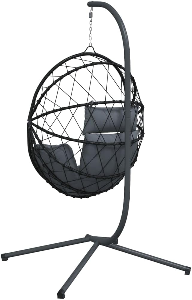 vidaXL Hanging Egg Chair Anthracite
