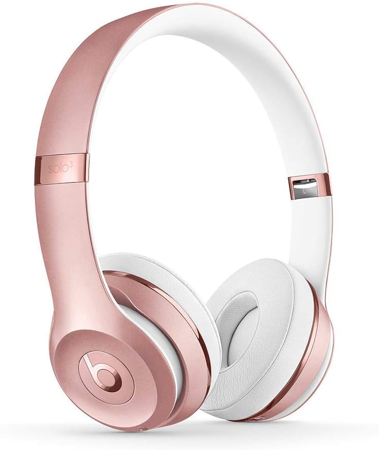 Beats Solo3 Wireless Headphones - Rose Gold (Latest Model) - MX442LLA (Renewed)
