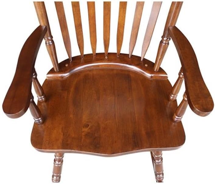 International Concepts Home Accent Solid Wood Rocker in Espresso