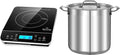 Duxtop Portable Induction Cooktop, Countertop Burner Induction Hot Plate & Stainless Steel Cookware Stock Pot - 24 Quart