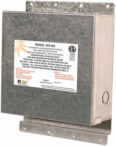 (ATS501) 120/240 Volt 50 Amp Transfer Switch