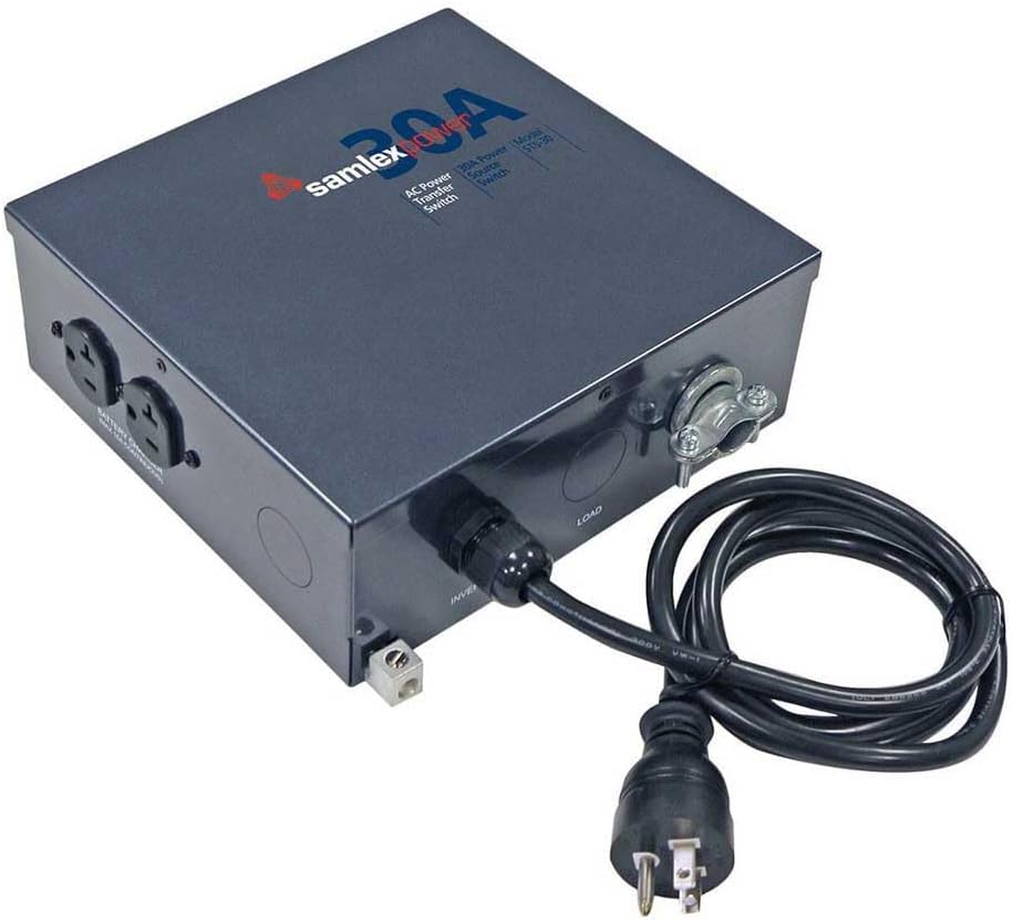 Samlex Solar STS-30 Automatic Transfer Switch,Grey