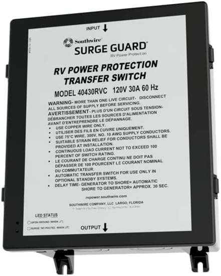 Southwire 30A Automatic Transfer Switch,RVC/CC,C3 Contactor