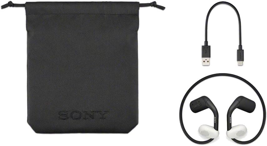 Sony Float Run Open-Ear Bluetooth Wireless Sport Headphones for Running and Exercise with Mic and IPX4 Water Resistance, WIOE610/B