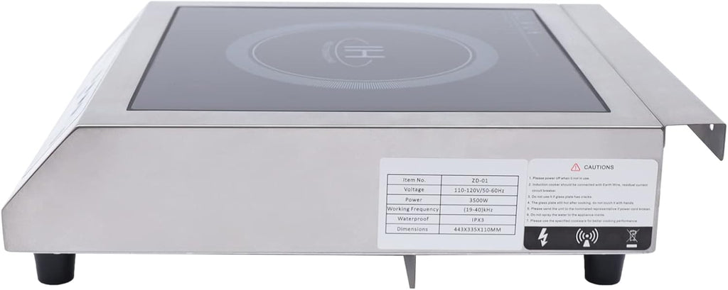 Induction Cooktop 3500W Electric Countertop Burner Hot Plate Sensor Touch Stove Electric Stove Top Portable Induction Cooktop Cooker Smooth Surface with Timer Temperature Control