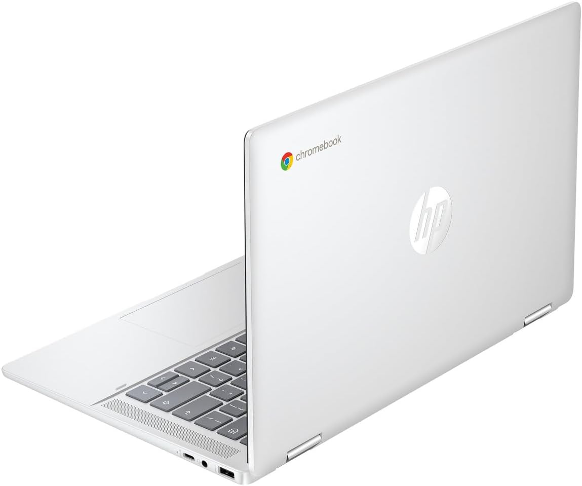 HP 2-in-1 Convertible Chromebook, 14inch HD Touchscreen, Intel Quad-Core Pentium Silver N5030 Processor Up to 3.10GHz, 4GB Ram, 128GB SSD, Intel UHD Graphics, Webcam, Chrome OS(Renewed (14inch/128GB)