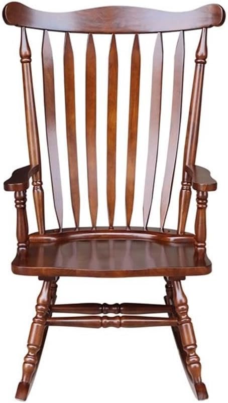 International Concepts Home Accent Solid Wood Rocker in Espresso