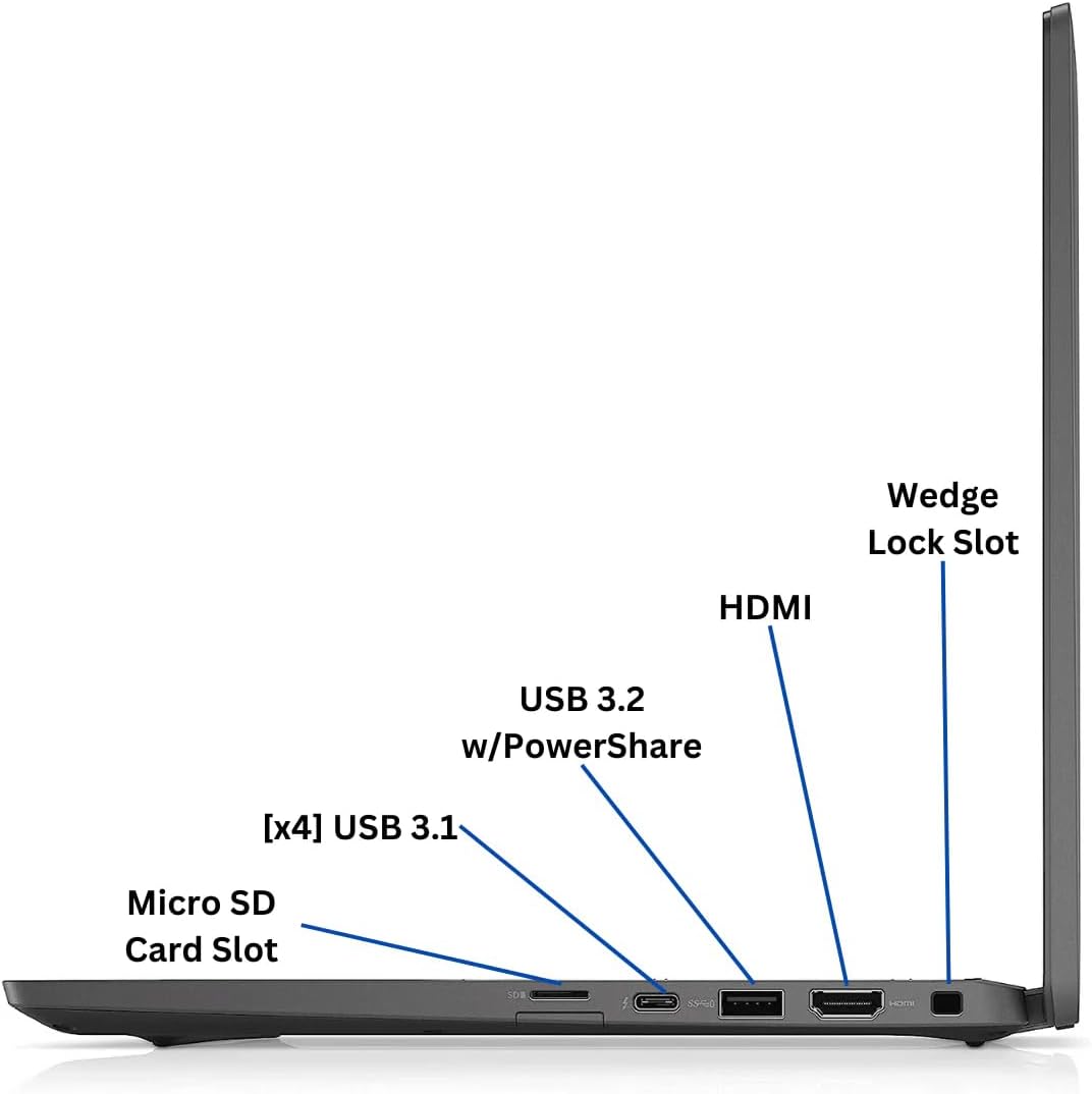 Dell Latitude 7420 14' FHD Business Laptop Computer, Intel Core i7-1185G7, 32GB DDR4 RAM, 512GB SSD, Thunderbolt, HDMI, Windows 11 Pro (Renewed)
