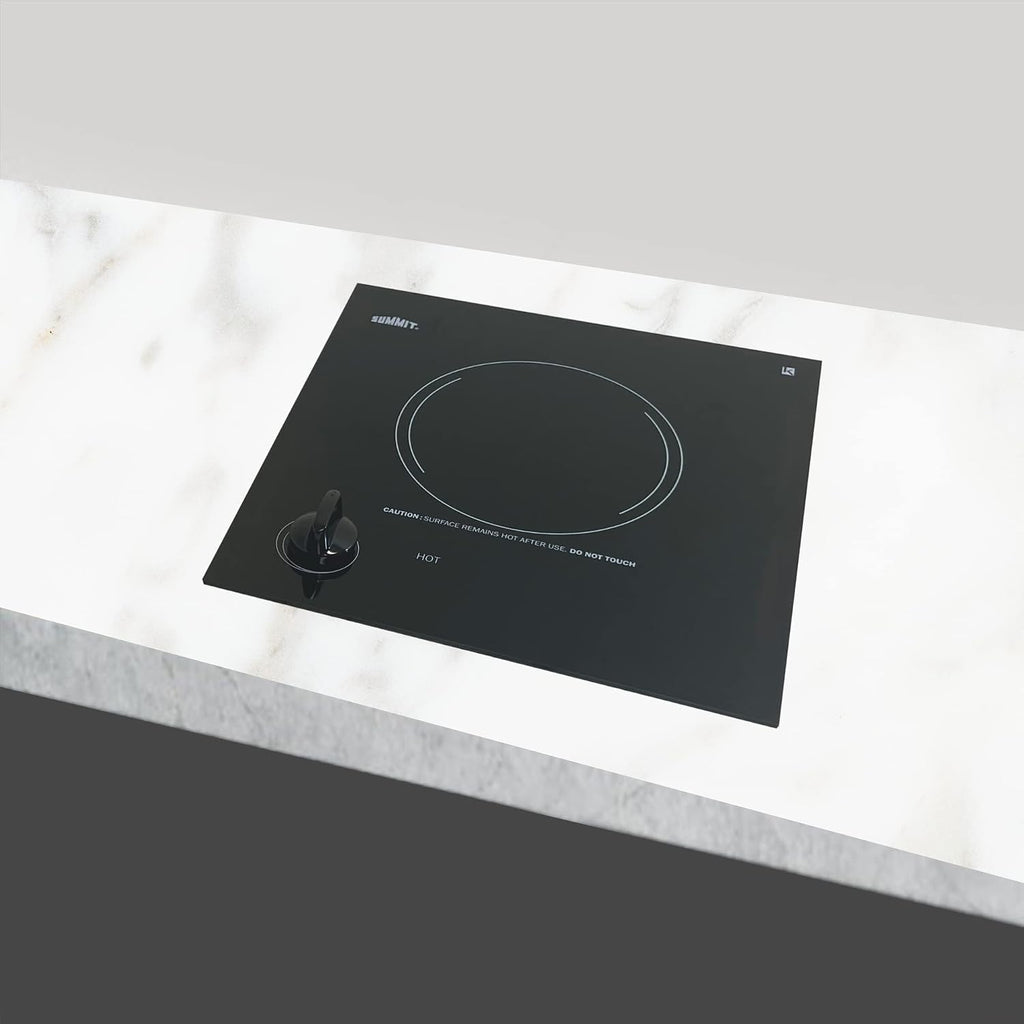 Summit 12' Single Burner Electric Cooktop. 115 Volt Radiant Cooktop, ADA Compliant, Black- CR1115