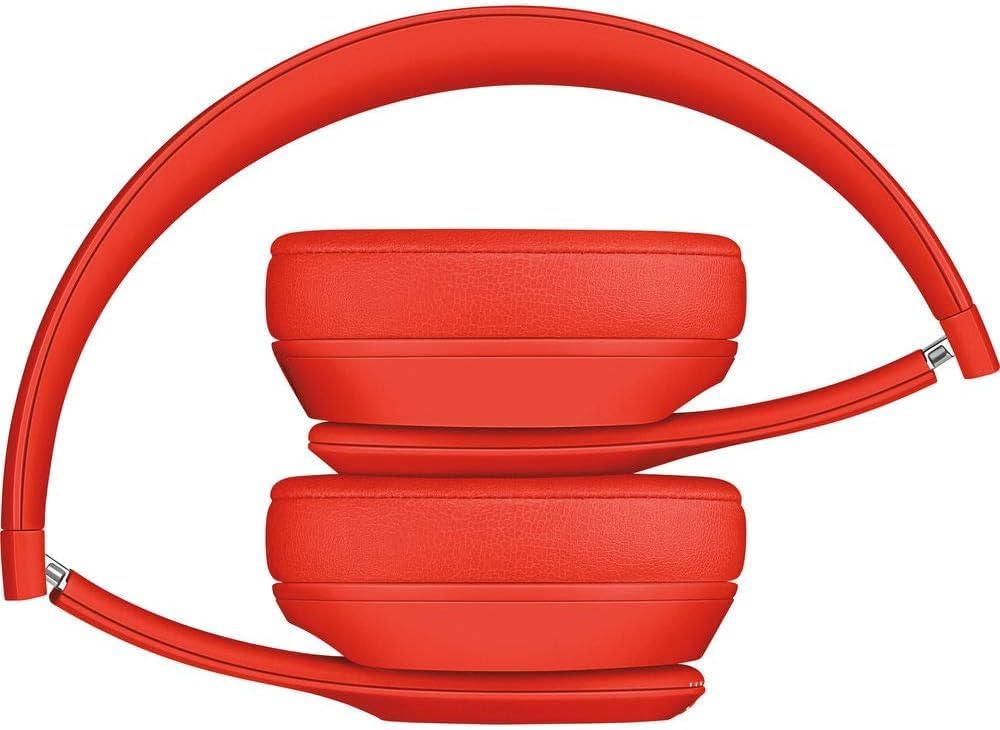 beats Solo3 Wireless On-Ear Headphones - Citrus Red (Renewed)
