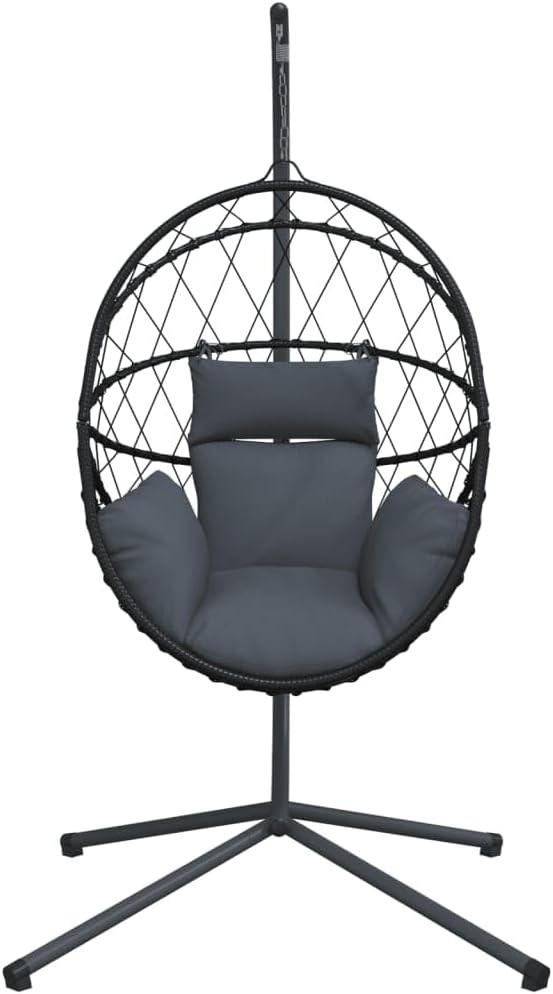vidaXL Hanging Egg Chair Anthracite